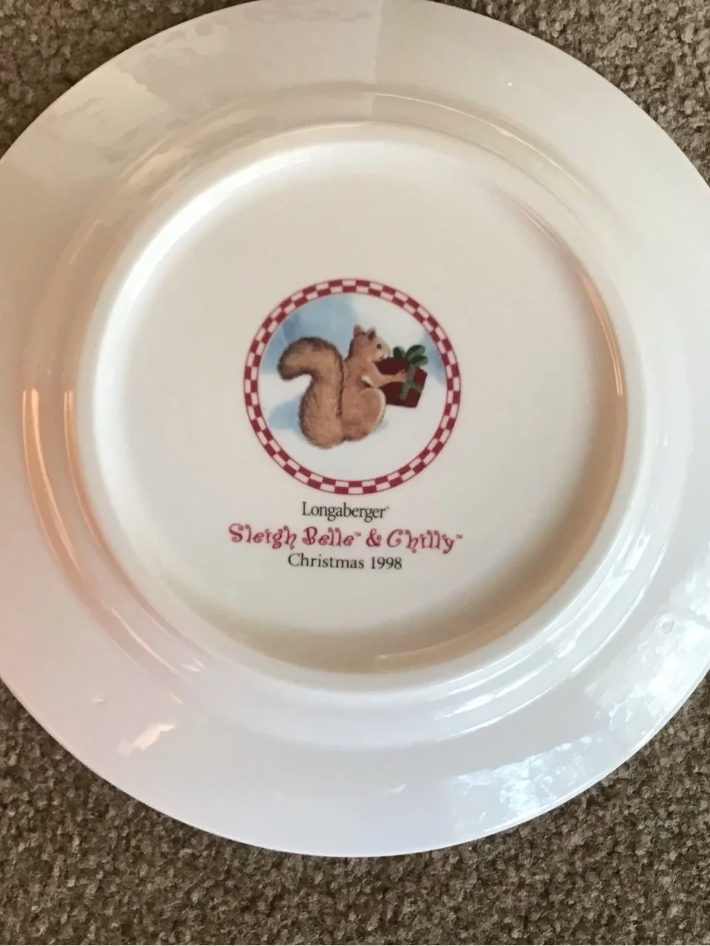 Longaberger 'Cookies for Santa' Snowman Plate & Milk Cup Set w/ Original Box
